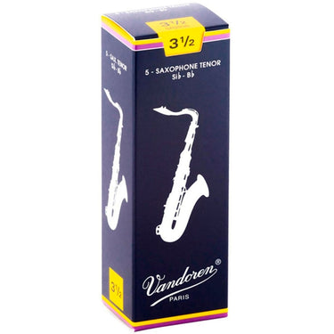 Paquete De 5 Cañas P/Sax Tenor Vandoren No. 3 1/2, 3.5